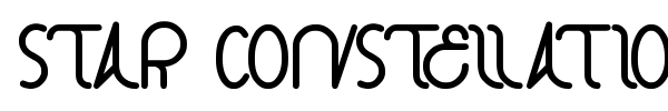 Star Constellation font preview
